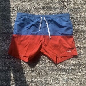 Chubbies Mens Large Red Swim Trunks